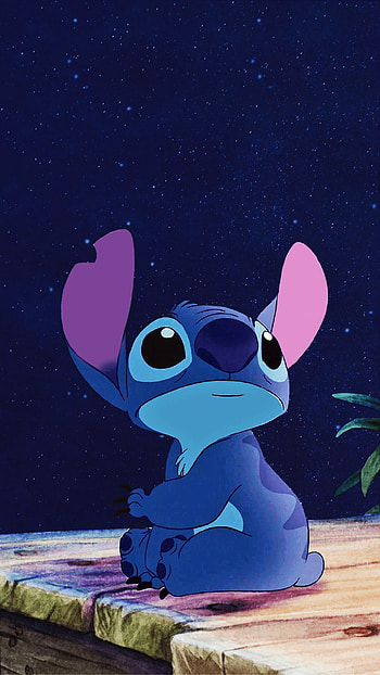 Cute Stitch, electric blue, magenta HD phone wallpaper