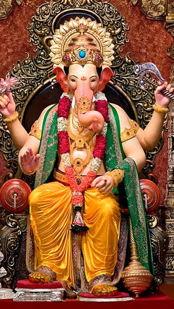 Ganpati , Lalbaugcha Raja, Mumbai HD phone wallpaper