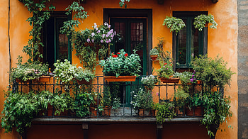 **Balcony Garden Bliss: A Ultra Experience**, balcony, plant, greenery HD wallpaper