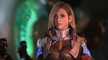 Jihl Nabaat, games, final fantasy 13, final fantasy xiii, girl, jihl, lone, cg, ffxiii, video games, glasses, blonde hair, ff13, realistic, female HD wallpaper