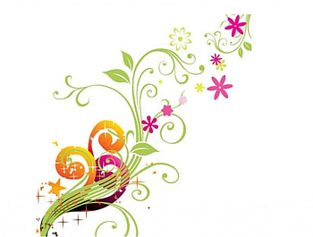 Flowers and vines, vines, flowers, corner HD wallpaper