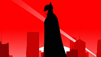 The Batman Robert Pattinson Minimal Poster , the-batman, superheroes, movies, 2021-movies, poster, red, minimalism, minimalist HD wallpaper