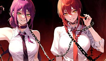 Makima and Reze, Reze (Chainsaw Man), Makima (Chainsaw Man), Anime, Chainsaw Man HD wallpaper