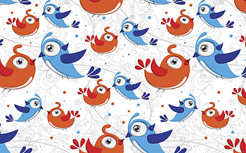 Birds, Patterns, Vector HD wallpaper