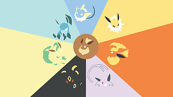 Minimalistic Glaceon artwork, Pokmon evolution line, Eeveelutions, Amberen forest HD wallpaper