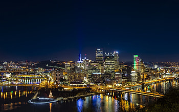 Pennsylvania travels, Pittsburgh, American city HD wallpaper