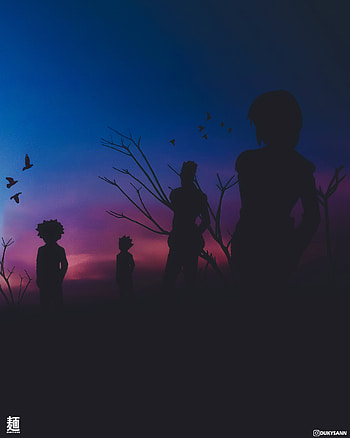 Hunter x hunter, gon, killua, leorio, kyraoika, hunter_x_hunter HD phone wallpaper