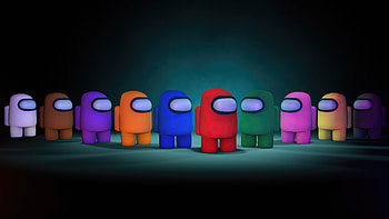 Among Us Minimal , among-us, games, 2024-games, dark, minimalism, minimalist, artist, artwork, digital-art, video-games HD wallpaper