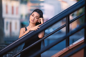 Beautiful Black Hair Girl Outdoor, girls, model HD wallpaper