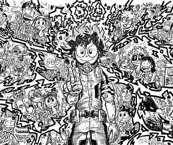 Sketch art, anime, Izuku Midoriya HD wallpaper