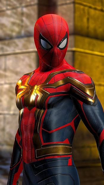 spiderman no way home, eye, red HD phone wallpaper