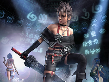 Final Fantasy-FF, Final Fantasy, Sword, Guns, FF, Womans, Blade, Daggers HD wallpaper