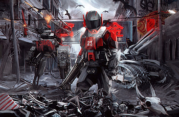 Future Army Officer , scifi, robot, artist, artwork, digital-art, artstation HD wallpaper