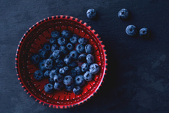 Blueberry, bowl HD wallpaper