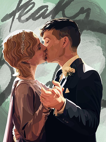 Fan art, Grace and Thomas Shelby, Peaky Blinders, rpeakyblinders HD phone wallpaper