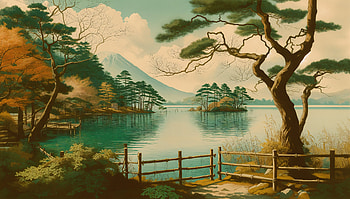 Peaceful Lake, lake, tree HD wallpaper