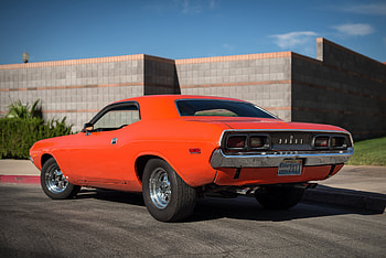 Cars, Back View, Rear View, Dodge, Challenger, 1974 HD wallpaper