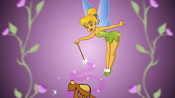 Original Tinkerbell With Wand HD wallpaper