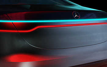 Close-up, Mercedes-Benz EQS HD wallpaper