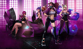 Ahri Akali Evelynn And Kaisa League Of Legends Girls, ahri, akali-league-of-legends, league-of-legends, games, deviantart, fantasy-girls HD wallpaper