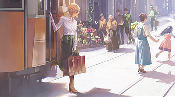 Violet-Evergarden, ANime, Violet, Evergarden, girl HD wallpaper