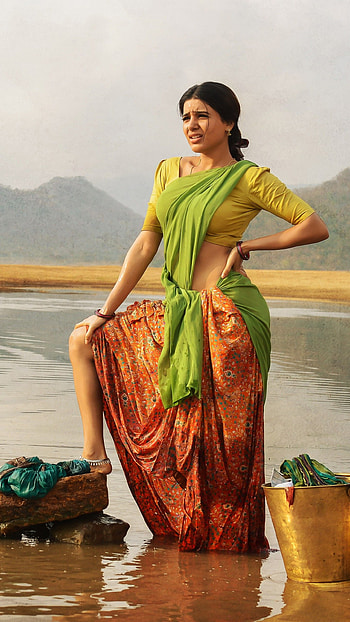 Samantha in Rangasthalam HD phone wallpaper