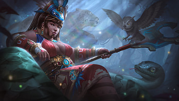 Crimson Light Ix Chel, video game, Smite HD wallpaper