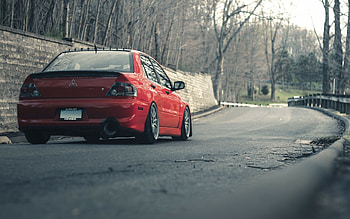 Mitsubishi Lancer Evolution IX, High-performance beast, Sporty elegance, Rally-inspired design HD wallpaper