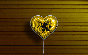 I Love Schaffhausen, , realistic balloons, yellow wooden background, Day of Schaffhausen, swiss cantons, flag of Schaffhausen, Switzerland, balloon with flag, Cantons of Switzerland, Schaffhausen flag, Schaffhausen HD wallpaper