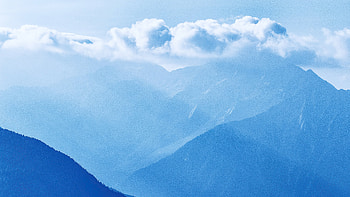 Silhouette Of Mountains Under Cloudy Sky , clouds, sky, mountains, nature HD wallpaper