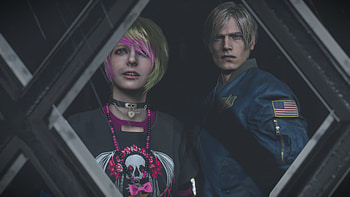 Ashley ; Leon .｡, Resident Evil, emo, Leon S. Kennedy, video game, Ashley Graham (Resident Evil) HD wallpaper