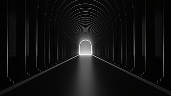 Bw, Chb, Glow, Dahl, Distance, Arch, Tunnel HD wallpaper