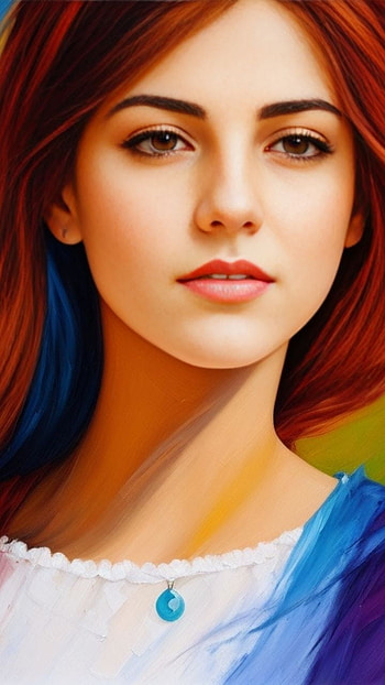 oil painting, portrait HD phone wallpaper