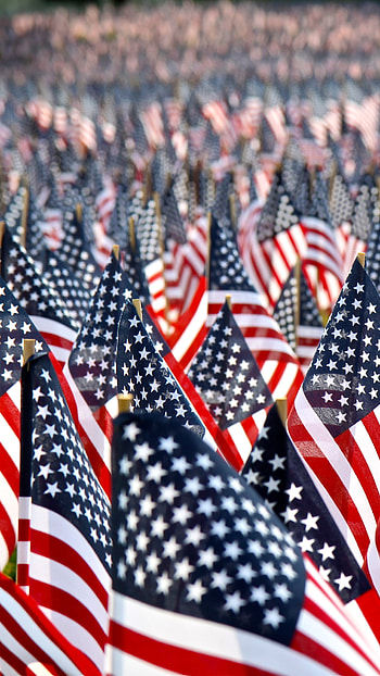 Memorial Day, United State, Flags Background HD phone wallpaper