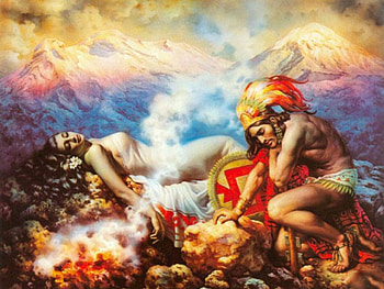 The Healing, art, fantasy, lamamake, , girl, indian, woman, colorful, beautiful, digital HD wallpaper