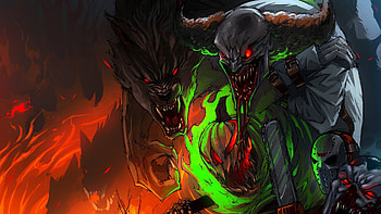 Preview halloween, art, jason voorhees, werewolf HD wallpaper