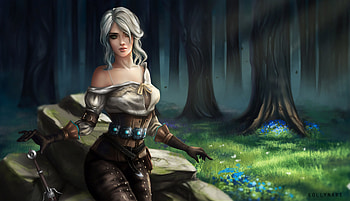Ciri Witcher 3 Fantasy Art , ciri, the-witcher-3, games, artist, artwork, digital-art, artstation, fantasy-girls HD wallpaper