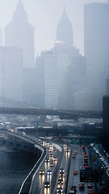 Rainy Day New York Traffic 6 Plus ... HD phone wallpaper