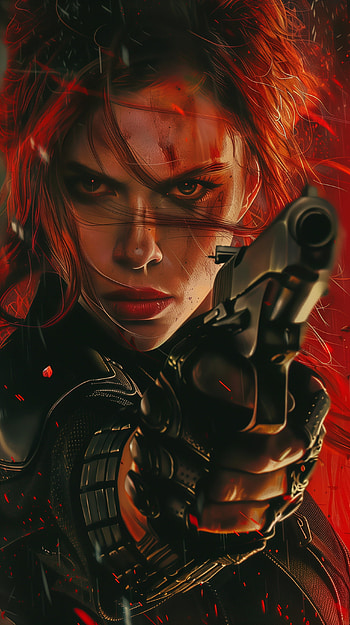Black Widow Fan Art Mobile, Black Widow, fan art HD phone wallpaper