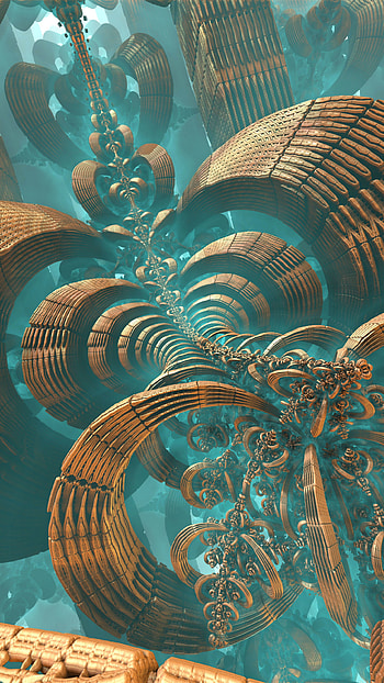 Abstract fractal masterpiece, Artistic creation HD phone wallpaper