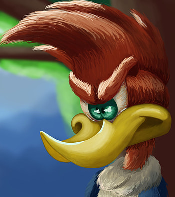 Woody Woodpecker, Funny cartoon, Colorful illustration, Animated character HD phone wallpaper