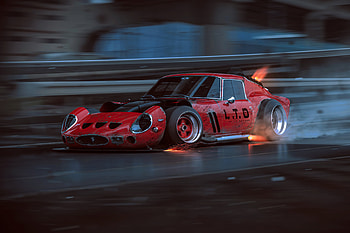 Ferrari 250 Gto, ferrari, cars, artist, artwork, digital-art, artstation HD wallpaper