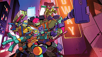 TMNT villains , Rise of the Teenage Mutant Ninja Turtles, Fierce adversaries, Action-packed animation HD wallpaper