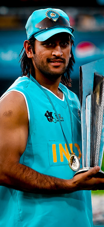 Mahendra Singh Dhoni, thala, blue HD phone wallpaper