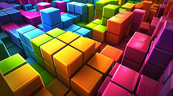 Colorful Tetris, video game, Tetris, colorful HD wallpaper