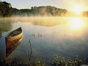 Landscape, Water, Boats HD wallpaper