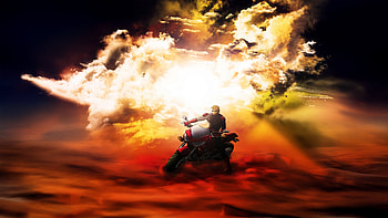 Lets Go On A Ride, artist, artwork, art, digital-art, biker, deviantart HD wallpaper