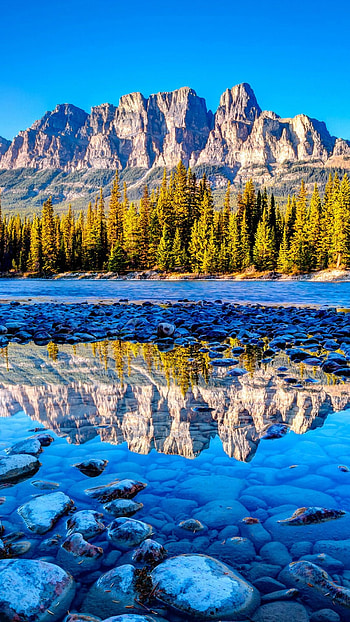 Banff National Park, Beautiful , Attractive backgrounds HD phone wallpaper