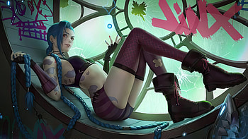 Jinx League Of Legends Artwork, jinx-league-of-legends, league-of-legends, games, artwork, art, digital-art, video-games HD wallpaper