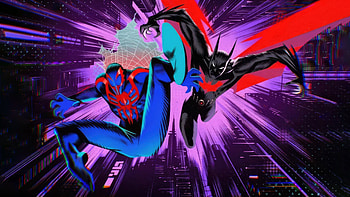 Spiderman 2099 And Batman Beyond Together , spiderman-2099, batman-beyond, superheroes, artwork, digital-art, artist HD wallpaper